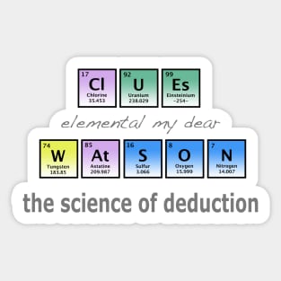 Sherlock Holmes - The Science of Deduction Sticker